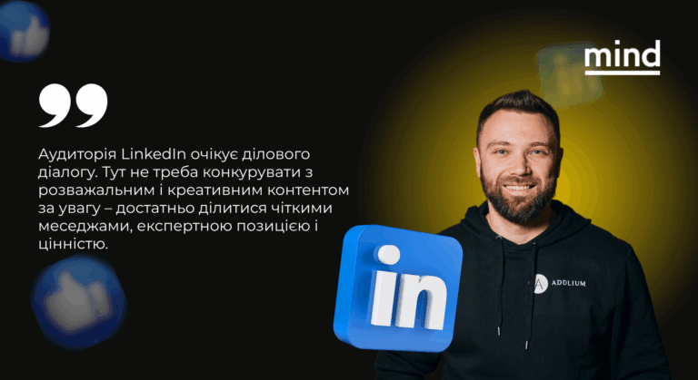 Mind – LinkedIn канал B2B-лідогенерації Mind - LinkedIn канал B2B-лідогенерації